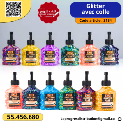 Flacon de Colle avec Glitter Réf: XD05934