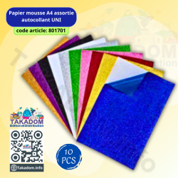 Papier mousse 20*30 10F UNI Gllitter Autocollant