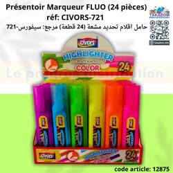 Présentoir Marqueur FLUO (24 pièces) réf: CIVORS-721