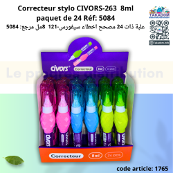 Correcteur stylo CIVORS-263  8ml paquet de 24 Réf: 5084