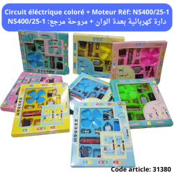 Circuit éléctrique coloré + Moteur Réf: NS400/25-1