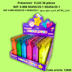 Présentoir FLUO  Réf: X-808 NS455/25-1 NS454/25-1 (36 piéces)