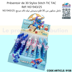 Présentoir de 30 Stylos Stitch TIC TAC  Réf: NS1943/25
