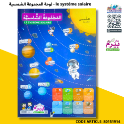 لوحة المجموعة الشمسية - le systéme solaire