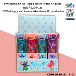Présentoir Régle plate Stitch de 30cm NS2294/26  (pqt de 48)