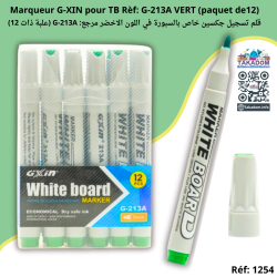 Marqueur G-XIN pour TB Rèf: G-213A VERT (paquet de12)