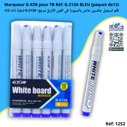 Marqueur G-XIN pour TB Rèf: G-213A Bleu (paquet de12)