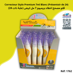 Correcteur Stylo Premium 7ml Blanc (Présentoir de 24)