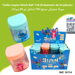 Taille crayon Stitch Réf: 118 (Présentoir de 24 pièces) - مبراة ستيتش مرجع: 118 (حامل ذو 24 مبراة)