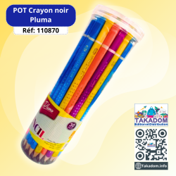 POT Crayon noir Pluma Réf: C36 (30 piéces)