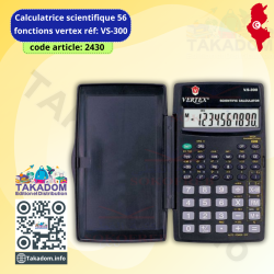Calculatrice scientifique (56 fonctions) VERTEX Réf: VS-300