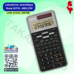 Calculatrice  scientifique Sharp Réf: 531TG - GRIS 273f