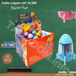 Présentoir de 24 Tailles crayon Fusée Réf: XL390
