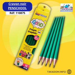 Crayon noir Penschool Réf: NS65/23 (paquet de 12)