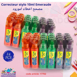 Paquet de 24 Correcteur stylo 10ml Emeraude Réf:EM02012